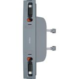 Wiwu Tesla Uyumlu Araç Şarj Aleti Wiwu WI-DS001 Type-C Lightning Usb-A Akıllı Araç Şarj Istasyonu 60W Gri