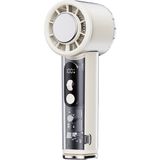Wiwu WI-FS019 Ice Engine Turbo Fan Serisi Dijital LED Göstergeli Portatif Soğutucu El Fanı Krem