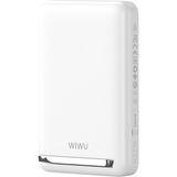 Wiwu WI-P043 LED Işık Göstergeli Standlı Taşınabilir Magsafe Wireless Powerbank 10.000 mAh 15W Beyaz