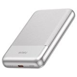 Wiwu WI-P089 LED Işık Göstergeli Pd 20W Kablosuz Powerbank 10.000MAH 15W Gümüş