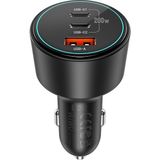 Wiwu WI-QC026 Starship Serisi Dual Type-C + Usb-A Portlu Araç Şarj Aleti 200W Siyah