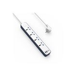 WIWU Wi-S007 20W Çoklu Akıllı Priz GaN Tech Power Strip Akım Korumalı 8 in 1 2M Beyaz