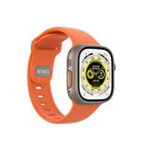 Wiwu Wi-wb0201 Comf Secur Apple Watch Ultra Uyumlu Silikon Akıllı Saat Kordon - Turuncu