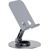 Wiwu ZM-014 Taşınabilir Katlanabilir 360 Derece Dönebilen Metal Telefon ve Tablet Standı Gri