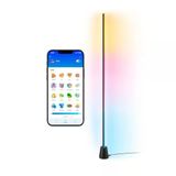 Wiz Gradient Zemin Lambası - Siyah 140 Cm Rgbıc Aynı Anda Birden Fazla Renk Gösterir, İnce Tasarım, Wi-Fi İle Bağlanır, Ses/Uygulama Kontrolü, Google Home, Alexa Ve Homekit İle Çalışır [Enerj