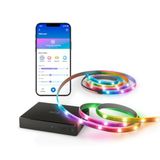 WiZ HDMI Sync Box, TV aydınlatmalı, filmler/oyunlar vs. ile senkronize ışık, HDMI 2.0, 60Hz'de 4K destekler, RGBIC LED şerit, 55 inç - 65 inç (55 inç) için, uygulama/sesli kontrol, Google ve Alexa ile