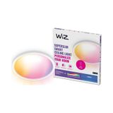 Wiz Superslim 22w Beyaz Sıva Üstü Rgb Akıllı Led Yuvarlak Panel Tavan Armatürü 42 Cm Çapında 2600 Lumen Renkli