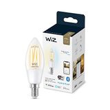 WİZ Wi-Fi 40W Sarı/Beyaz Şeffaf Cam Mum Tipi Akıllı Ampul C35 E14