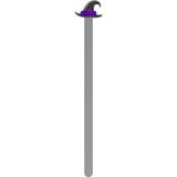 Wizard Hat Kitap Ayracı - Mor-Siyah - 13x2x1 cm