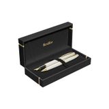 WizDesign 35 DOLMA KALEM + TÜKENMEZKALEM SET BEYAZ ALTIN (ÖMÜR BOYU GARANTİLİ-KUTULU-KİŞİYE ÖZEL)