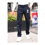 WKM Erkek Baggy Fit Casual Jean Non-Denim Kargo Cepli Pantolon