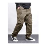 WKM Erkek Kargo Cepli Gabardin Baggy Pantolon