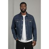 Wkm Erkek Regular Fit Rahat Kesim Çift Cepli Denim Kot Ceket - 3XL - Lacivert