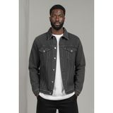 Wkm Erkek Regular Fit Rahat Kesim Çift Cepli Denim Kot Ceket - Gri