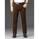 Wkm Erkek Regular Fit Rahat Kesim Non-Denim Kot Pantolon - 36 - Kahverengi