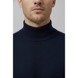 Wkm Erkek Slim Kesim Yumuşak Dokulu Tüylenmeyen Yarım Balıkçı Yaka Triko Kazak - Lacivert - XL