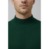 Wkm Erkek Slim Kesim Yumuşak Dokulu Tüylenmeyen Yarım Balıkçı Yaka Triko Kazak - Yeşil - 2XL