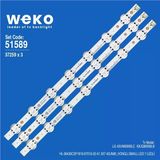 Wkset-6589 37259X3 Hl-99430Csp1616-0701S-02 A1 3X7 43Un80_honglı.small 3 Adet Led Bar (Tvnizi Açıp İçindeki Led Barla Birebir Aynısı Olduğunu Görmeden Almayınız. Sonrasında İade Almamaktayız.)