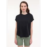 WL FUN 11MD1143 5FX Siyah Kadın Kısa Kol T-Shirt