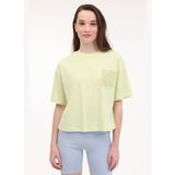 WL YASHI 11F213 5FX Sarı Kadın Kısa Kol T-Shirt