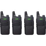Wln KD-C1 PMR Kulaklıklı 4'lü El Telsizi Seti
