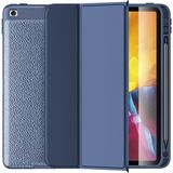 Wlons iPad Pro 10.5 (7.nesil) Uyumlu Deri Görünümlü Smart Cover Standlı Kılıf Wlons Tablet Kılıf - Lacivert