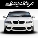 Wlovetoride Ön cam Alınlık Büyük Sticker
