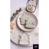 WLS studio Atlıkarınca Kurabiye Kalıbı - 1 Yaş Doğum Günü Diş Buğdayı Baby Shower Bebek Şeker Hamuru Kesici