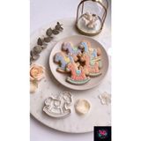 WLS studio Sallanan At Kurabiye Kalıbı Ve Şekillendirici 8 cm Organik Butik Kurabiye Kalıbı