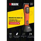 Wmark NG-9006 Şarjlı Saç Kesme Makinesi Turuncu | Akıllı Güç Yönetimi, LED Gösterge