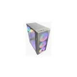Wmesh Beyaz 4X120MM Rainbow Fan Atx Oyuncu Bilgisayar Kasası