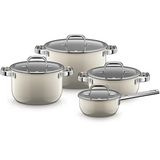 WMF 3201114513 Fusiontec 4 Parça Macadamia Krem Tencere Seti