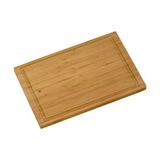 WMF Bambu Kesme Tahtası, 38 x 25 x 1,9 cm, Dikdörtgen, Meyve Suyu Oluklu, Et ve Sebze Kesme Tahtası, Bıçak Dostu Yüzey