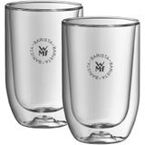 WMF Barista 2 Parça Latte Macchiato Bardağı Seti, 2 Adet 280 ml Çift Cidarlı Cam Bardak, Isıya Dayanıklı, Bulaşık Makinesinde Yıkanabilir