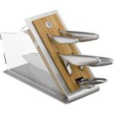WMF Chef's Edition Çelik 6 Parça Bıçak ve Blok Seti - Gümüş - Standart