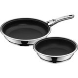 WMF Click&Serve Kızartma Tavası 24+28 cm Paslanmaz Çelik Malzeme ile İndüksiyon Uyumlu