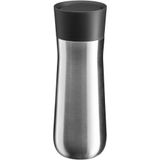 WMF Impulse Termos Bardak, 350 ml, Otomatik Kapaklı, 360° İçim Özellikli, Seyahat Kahve Bardağı, İçecekleri 8 Saat Sıcak ve 12 Saat Soğuk Tutar, Gümüş