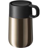 WMF Impulse Travel Mug Termos Bardak, 300 ml, Paslanmaz Çelik, Otomatik Kapaklı, 360° İçim Özellikli, Seyahat Kahve Bardağı, İçecekleri 6 Saat Sıcak ve 12 Saat Soğuk Tutar, Kahverengi