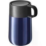 WMF Impulse Travel Mug Termos Bardak, 300 ml, Paslanmaz Çelik, Otomatik Kapaklı, 360° İçim Özellikli, Seyahat Kahve Bardağı, İçecekleri 6 Saat Sıcak ve 12 Saat Soğuk Tutar, Mavi