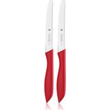 WMF Kırmızı Tırtıklı Sebze Bıçağı 2 Adet Çelik Malzemeden Ergonomik Kullanım İçin Tasarlandı