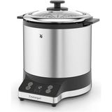 Wmf Kitchenminis Pirinç Pişirici 220 W Öğle Yemeği Kutulu Buharlı Pişirici Yerden Tasarruf Sağlayan Kapaklı Iç Tencere Take Away (1,0 Litre) Mat Krom
