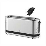 WMF Kitchenminis Uzun Hazneli Ekmek Kızartma Makinesi, 2 Dilim Kapasiteli, XXL Dilimler İçin Uygun, Ekmek Isıtma Aparatlı, Bagel Fonksiyonlu, 7 Kızartma Seviyesi, 900 W, Mat Paslanmaz Çelik