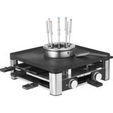 Wmf Lumero 3'ü 1 Arada 8 Kişilik Elektrikli Raclette, Fondü ve Izgara, Mat Paslanmaz Çelikten Yapılmış, Sıcaklık Düzenlemeli ve LED Aydınlatmalı - Şık Akşamlar Için Yerden Tasarruf Sağlayan Tasarım - Siyah