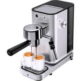 Wmf Lumero Portafiltre Makinesi - 15 Bar ile Paslanmaz Çelikten Yapılmış Kompakt Espresso Makinesi, Termoblok Isıtma Sistemi, Süt Köpürtme Başlığı, 2 Fincan Espresso Için 3 Bölme, LED Aydınlatma, Finc