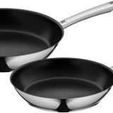 WMF Nordic Profi İndüksiyon Tabanlı Çelik Tava Seti 24/28cm