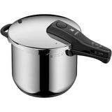 WMF Perfect One Pot 6,5 L Düdüklü Tencere, İndüksiyon Uyumlu, Cromargan® Yüksek Kaliteli Paslanmaz Çelik, 2 Pişirme Kademesi, Büyük Pişirme Göstergesi, Çıkarılabilir Kapak Sapı