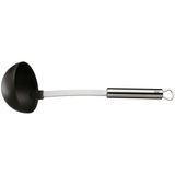 WMF Profi Plus Çorba Kepçesi, 30 cm, Isıya Dayanıklı Plastik Uçlu, Cromargan® Yüksek Kaliteli Yarı Mat Paslanmaz Çelik, Yapışmaz Kaplamalı Tencereler İçin