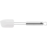 Wmf Profi Plus Silikon Hamur Spatulası, 26 x 5,5 Cm, Cromargan® Yüksek Kaliteli Yarı Mat Paslanmaz Çelik, 200°C'YE Kadar Isıya Dayanıklı, Beyaz, Bulaşık Makinesinde Yıkanabilir - 0 - 19 L
