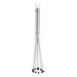WMF Profi Plus Silikon Toplu Çırpıcı, 27 cm, Cromargan® Yüksek Kaliteli Yarı Mat Paslanmaz Çelik, 200°C'ye Kadar Isıya Dayanıklı Silikon, Askı Halkalı, Bulaşık Makinesinde Yıkanabilir