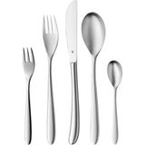 WMF Silk Çatal Kaşık Bıçak Seti Mat 60 Parça - Gümüş